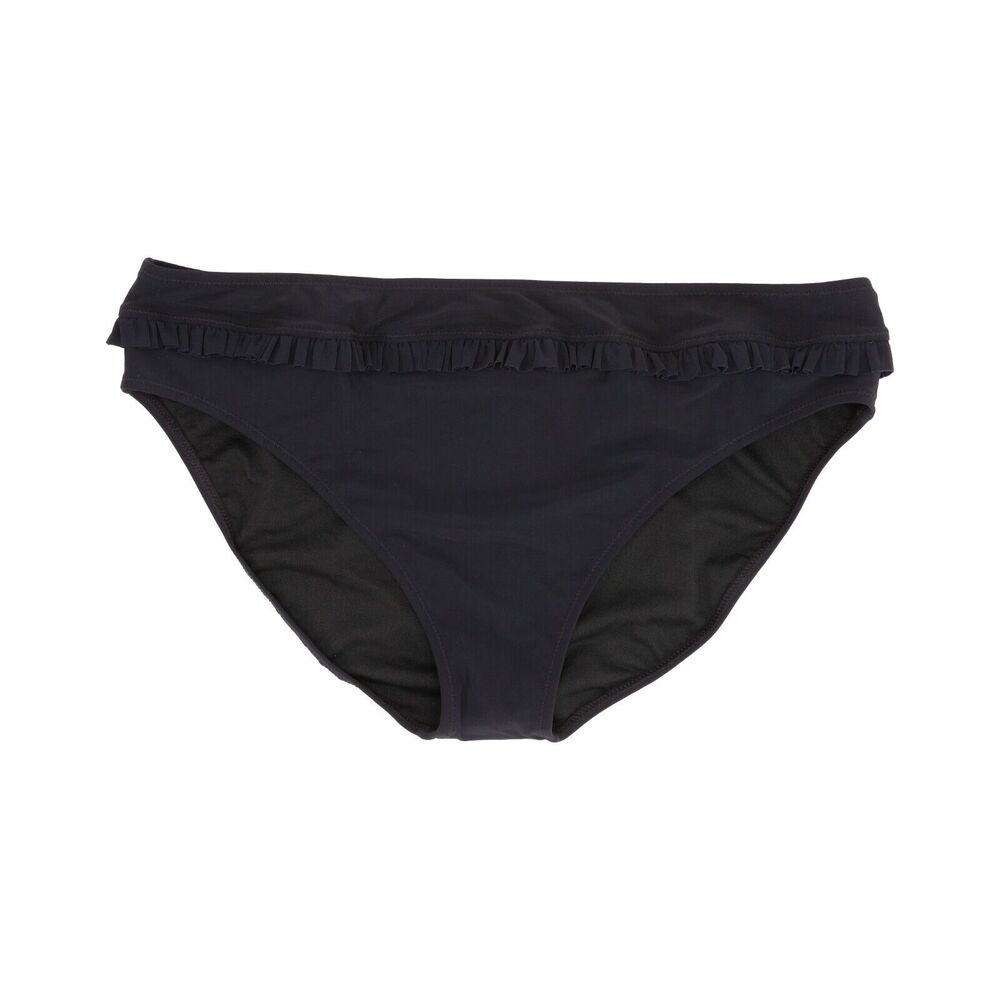 Profile By Gottex Banded Hipster Ruffled Bottoms Black Size 12